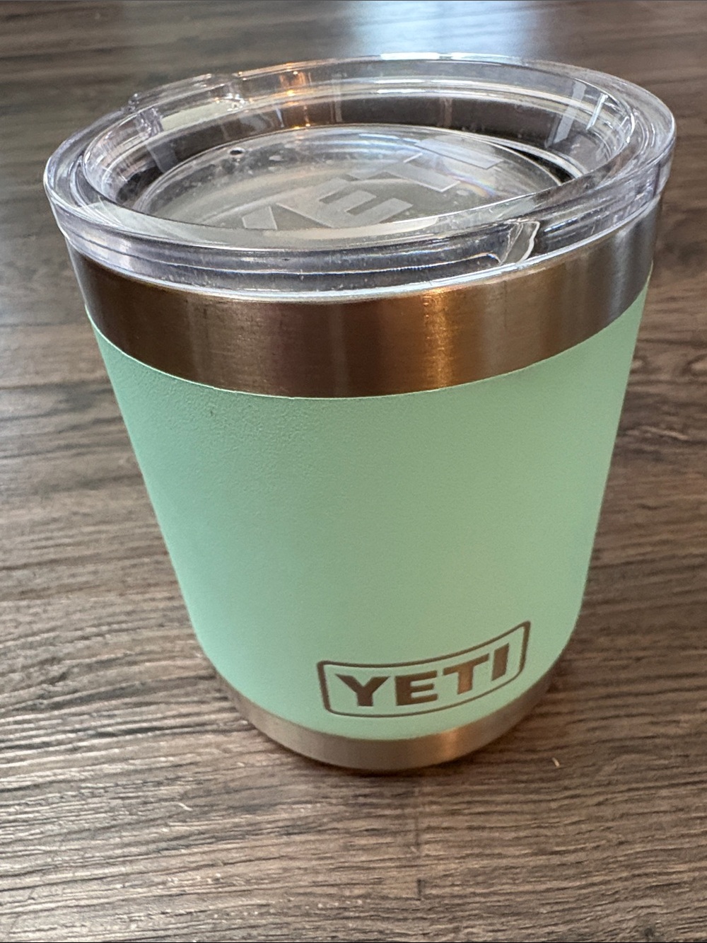 Yeti mint teal tumbler with lid rambler 10oz